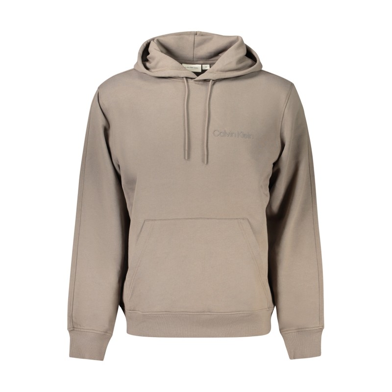 CALVIN KLEIN FELPA SENZA ZIP UOMO MARRONE CALVIN KLEIN FELPA SENZA ZIP UOMO MARRONE