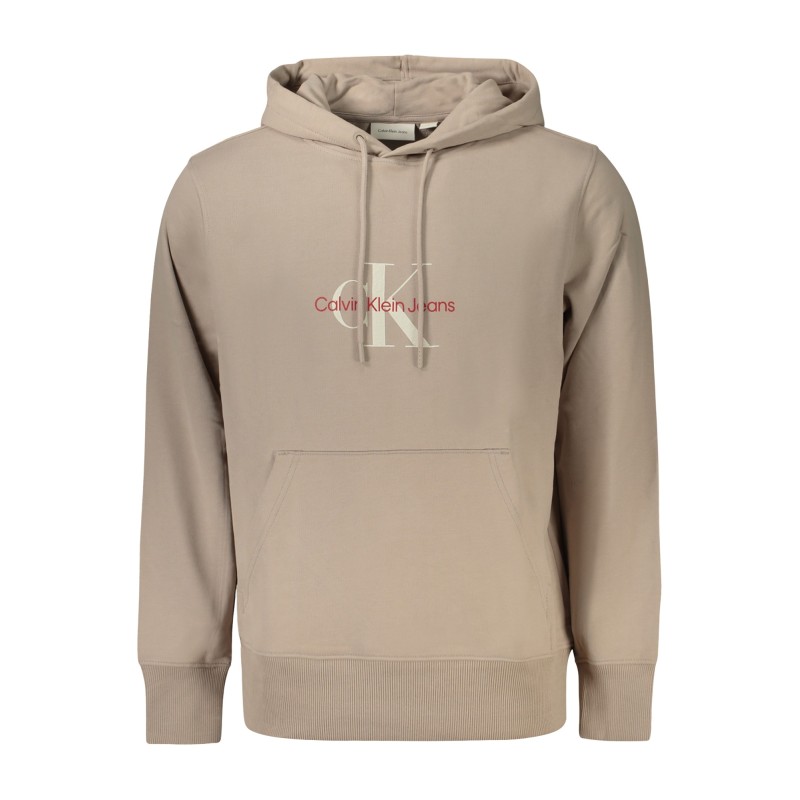 CALVIN KLEIN FELPA SENZA ZIP UOMO BEIGE CALVIN KLEIN FELPA SENZA ZIP UOMO BEIGE