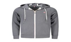 NORWAY 1963 FELPA CON ZIP UOMO GRIGIO