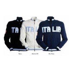 Felpa SPORT uomo, zip intera coperta in metallo con doppio cursore