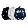 Felpa SPORT uomo, zip intera coperta in metallo con doppio cursore
