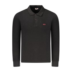 RIFLE POLO MANICHE LUNGHE UOMO NERO