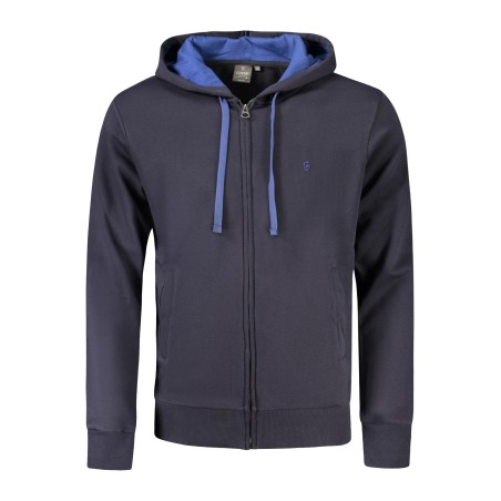 COVERI MOVING FELPA CON ZIP UOMO BLU