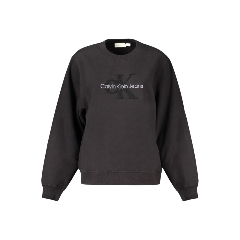 CALVIN KLEIN FELPA SENZA ZIP DONNA NERO CALVIN KLEIN FELPA SENZA ZIP DONNA NERO