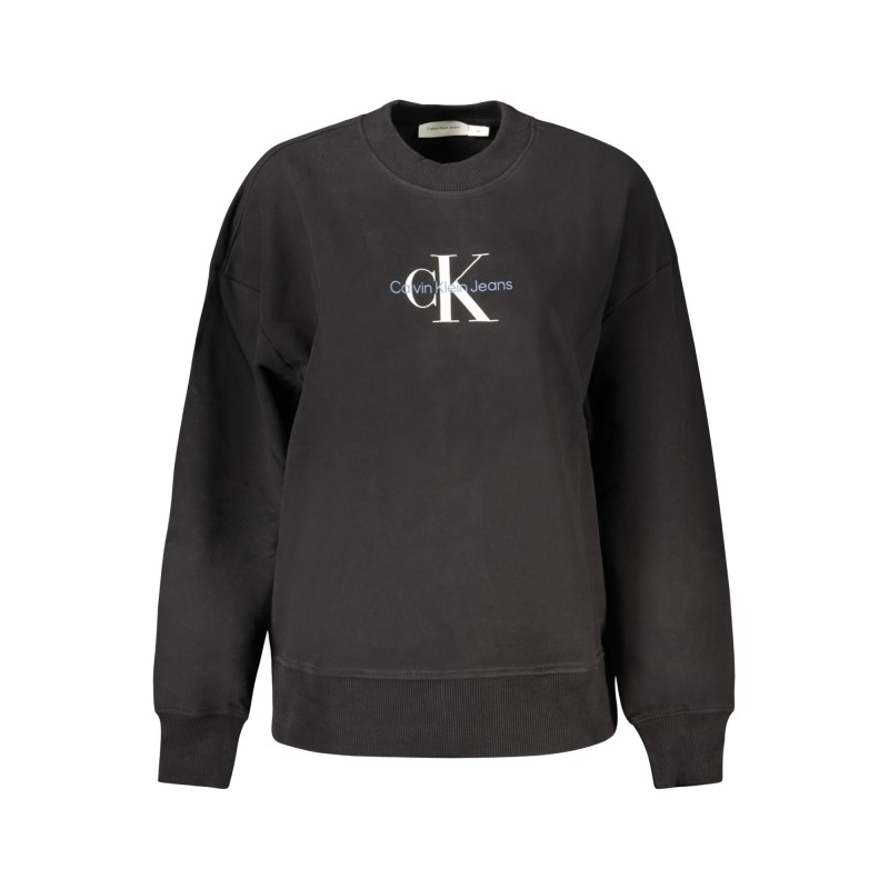CALVIN KLEIN FELPA SENZA ZIP DONNA NERO CALVIN KLEIN FELPA SENZA ZIP DONNA NERO