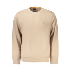 HUGO BOSS FELPA SENZA ZIP UOMO MARRONE