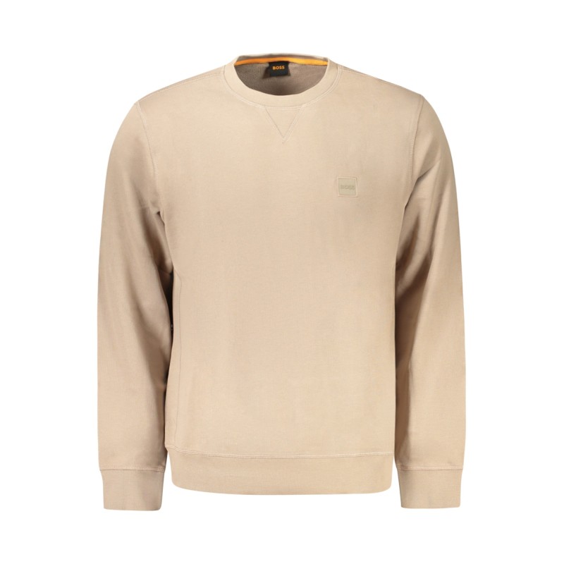 HUGO BOSS FELPA SENZA ZIP UOMO MARRONE HUGO BOSS FELPA SENZA ZIP UOMO MARRONE