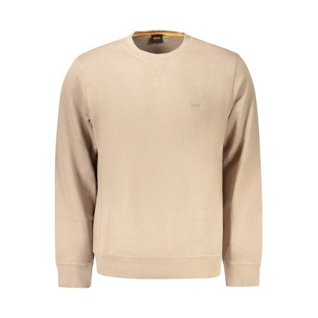 HUGO BOSS FELPA SENZA ZIP UOMO MARRONE