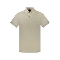 HUGO BOSS POLO MANICHE CORTE UOMO BEIGE