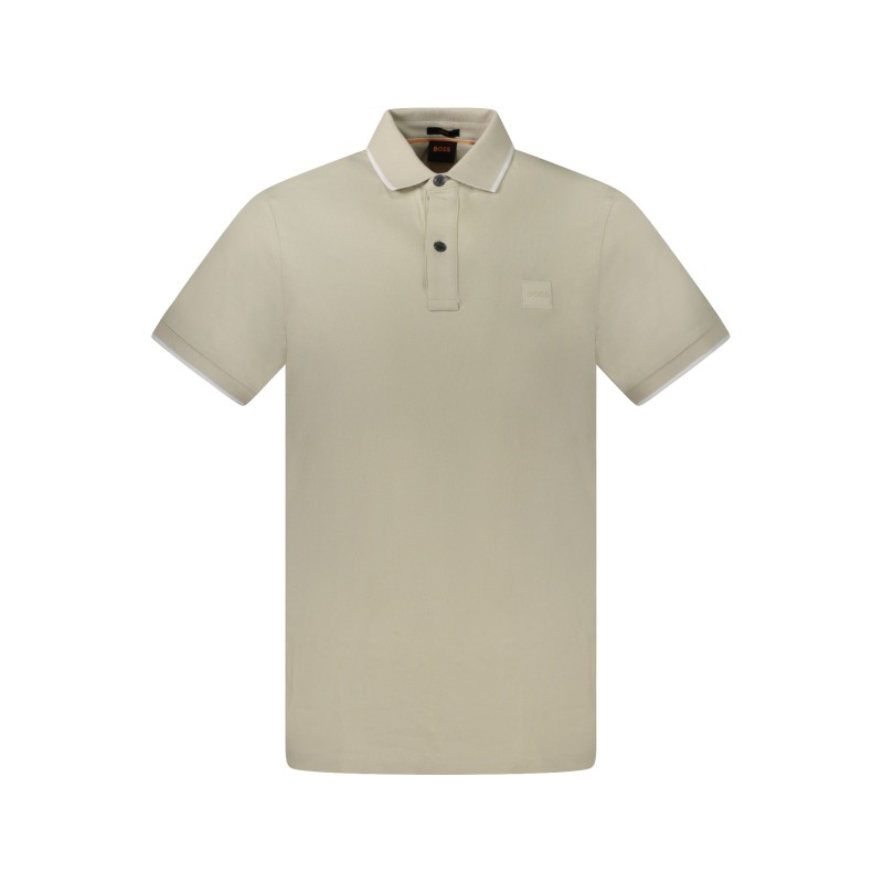 HUGO BOSS POLO MANICHE CORTE UOMO BEIGE HUGO BOSS POLO MANICHE CORTE UOMO BEIGE
