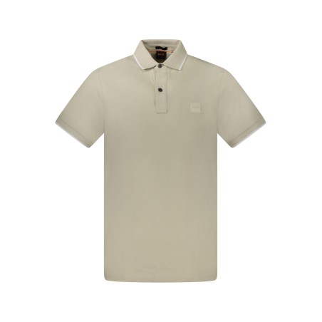 HUGO BOSS POLO MANICHE CORTE UOMO BEIGE