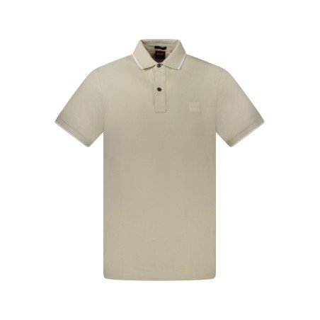 HUGO BOSS POLO MANICHE CORTE UOMO BEIGE