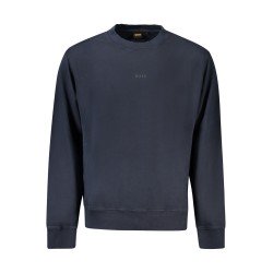 HUGO BOSS FELPA SENZA ZIP UOMO BLU