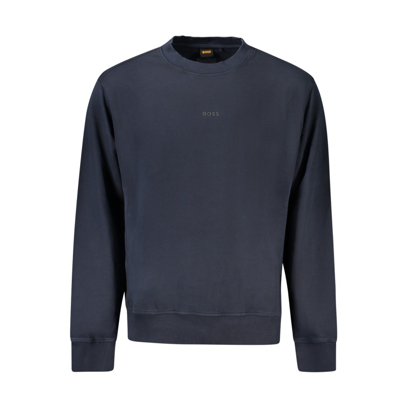 HUGO BOSS FELPA SENZA ZIP UOMO BLU HUGO BOSS FELPA SENZA ZIP UOMO BLU