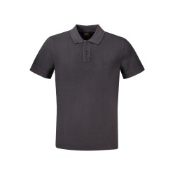 HUGO BOSS POLO MANICHE CORTE UOMO NERO