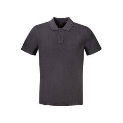 HUGO BOSS POLO MANICHE CORTE UOMO NERO