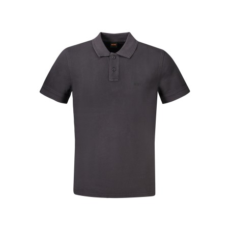 HUGO BOSS POLO MANICHE CORTE UOMO NERO