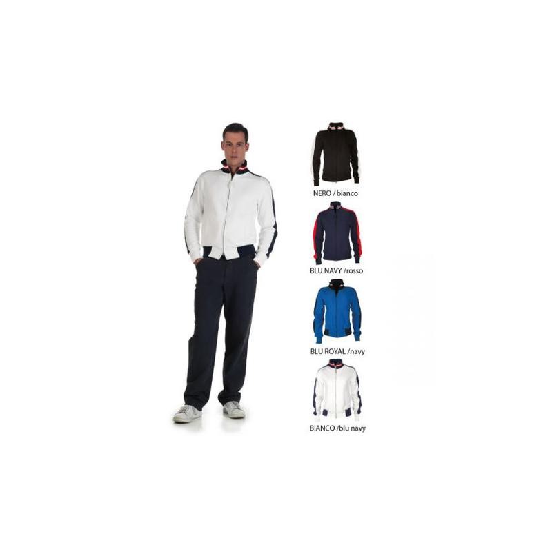 Felpa YACHT Full Zip bicolore