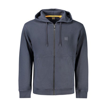 HUGO BOSS FELPA CON ZIP UOMO BLU