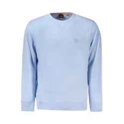 HUGO BOSS FELPA SENZA ZIP UOMO AZZURRO