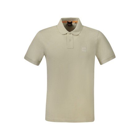 HUGO BOSS POLO MANICHE CORTE UOMO BEIGE