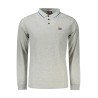 NORWAY 1963 POLO MANICHE LUNGHE UOMO GRIGIO