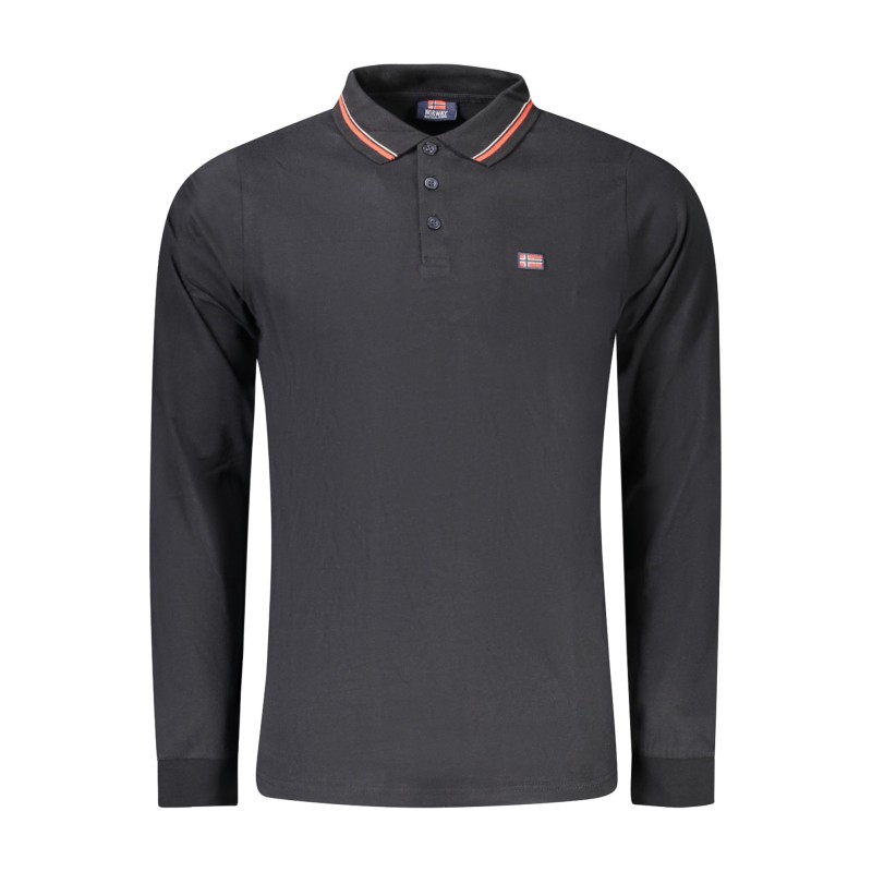 NORWAY 1963 POLO MANICHE LUNGHE UOMO NERO NORWAY 1963 POLO MANICHE LUNGHE UOMO NERO