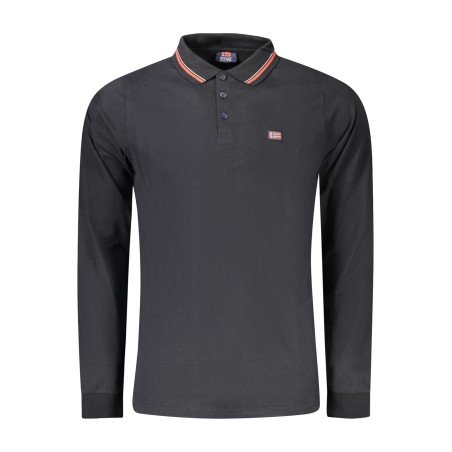 NORWAY 1963 POLO MANICHE LUNGHE UOMO NERO