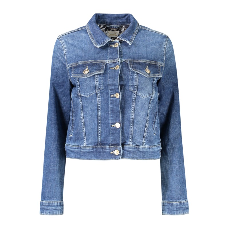GUESS JEANS GIACCA SPORTIVA DONNA BLU GUESS JEANS GIACCA SPORTIVA DONNA BLU