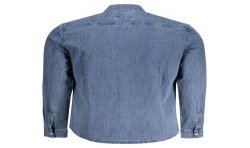 GUESS JEANS CAMICIA MANICHE LUNGHE UOMO BLU