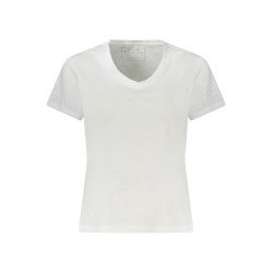 GUESS JEANS T-SHIRT MANICHE CORTE DONNA BIANCO