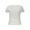 GUESS JEANS T-SHIRT MANICHE CORTE DONNA BIANCO