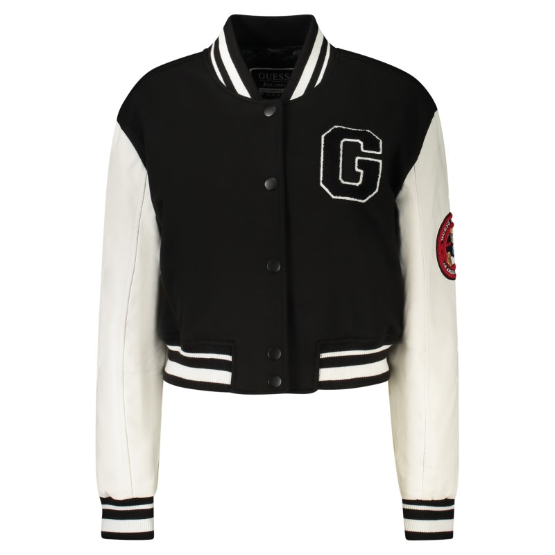 GUESS JEANS GIUBBOTTO DONNA NERO GUESS JEANS GIUBBOTTO DONNA NERO
