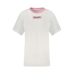 GUESS JEANS T-SHIRT MANICHE CORTE DONNA BIANCO