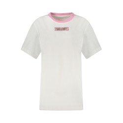 GUESS JEANS T-SHIRT MANICHE CORTE DONNA BIANCO