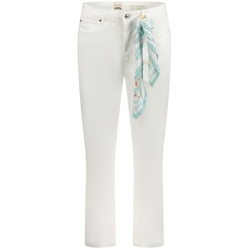 GUESS JEANS JEANS DENIM DONNA BIANCO GUESS JEANS JEANS DENIM DONNA BIANCO