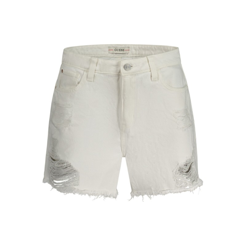 GUESS JEANS JEANS SHORT DONNA BIANCO GUESS JEANS JEANS SHORT DONNA BIANCO