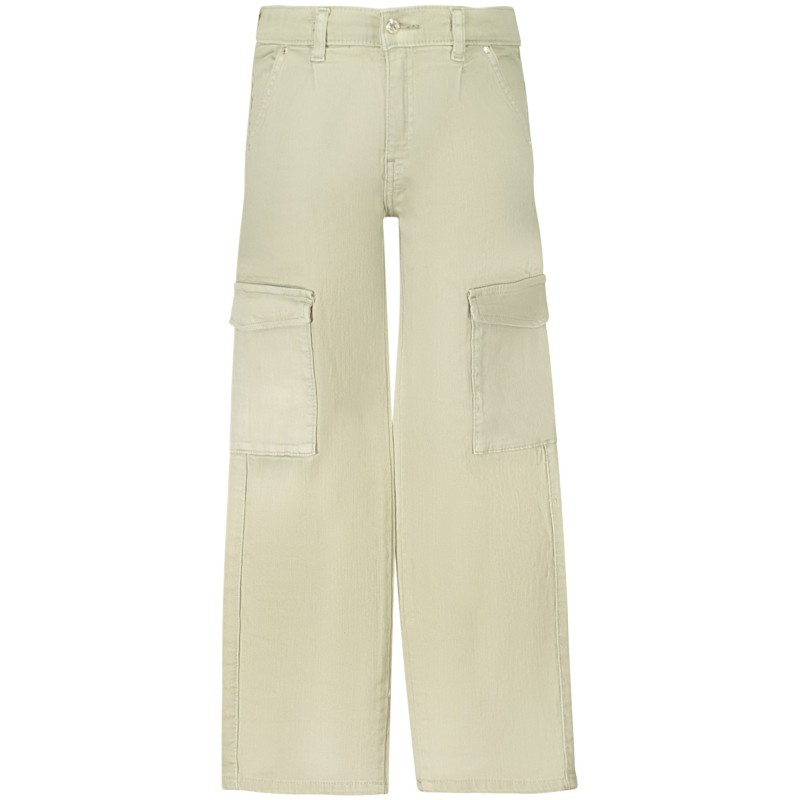 GUESS JEANS PANTALONE BAMBINA VERDE GUESS JEANS PANTALONE BAMBINA VERDE