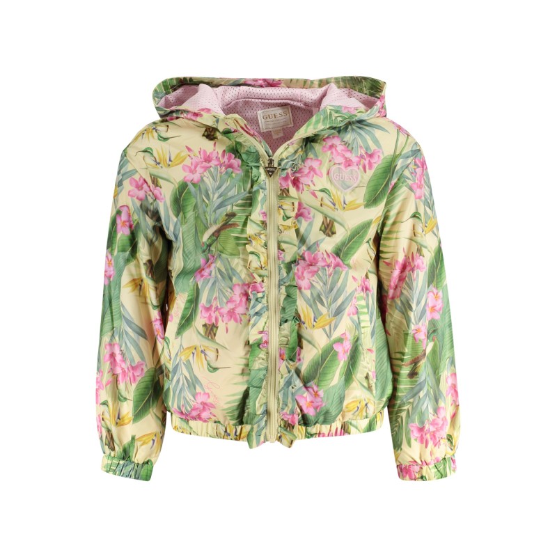 GUESS JEANS GIACCA SPORTIVA BAMBINA VERDE GUESS JEANS GIACCA SPORTIVA BAMBINA VERDE