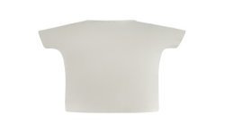 GUESS JEANS T-SHIRT MANICHE CORTE BAMBINA BIANCO