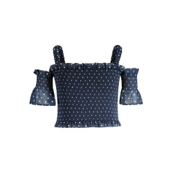 GUESS JEANS TOP BAMBINA BLU