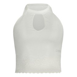 GUESS JEANS TOP DONNA BIANCO