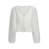 GUESS JEANS CAMICIA MANICHE LUNGHE DONNA BIANCO