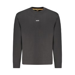 HUGO BOSS FELPA SENZA ZIP UOMO NERO