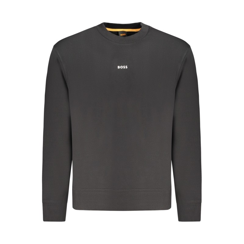 HUGO BOSS FELPA SENZA ZIP UOMO NERO HUGO BOSS FELPA SENZA ZIP UOMO NERO