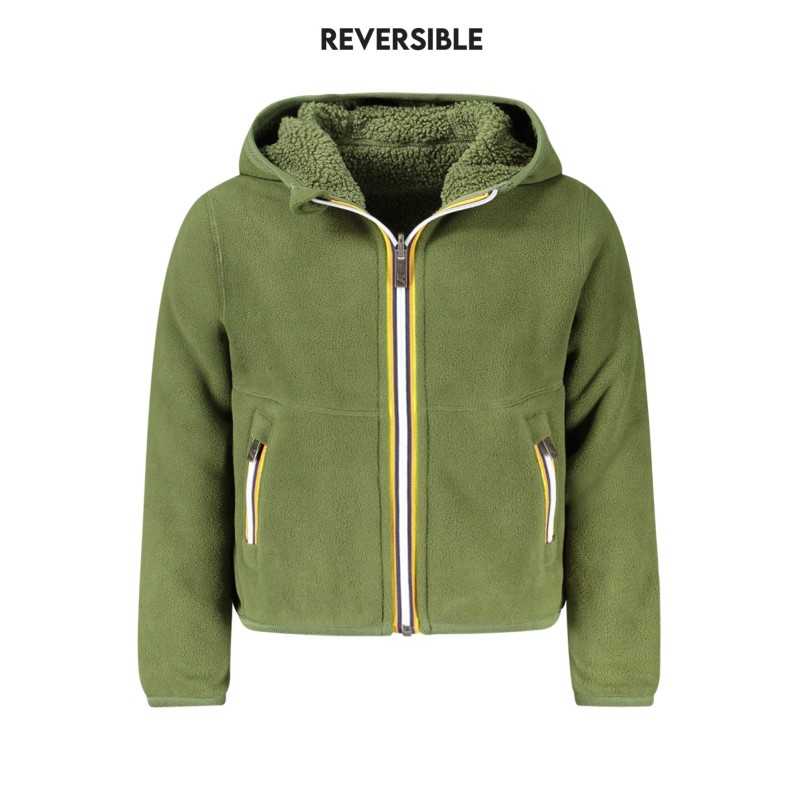 K-WAY GIACCA SPORTIVA BAMBINO VERDE K-WAY GIACCA SPORTIVA BAMBINO VERDE