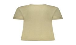 GUESS JEANS T-SHIRT MANICHE CORTE DONNA VERDE