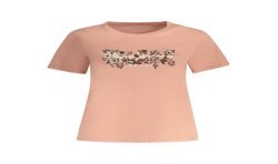 PEPE JEANS T-SHIRT MANICHE CORTE DONNA ROSA