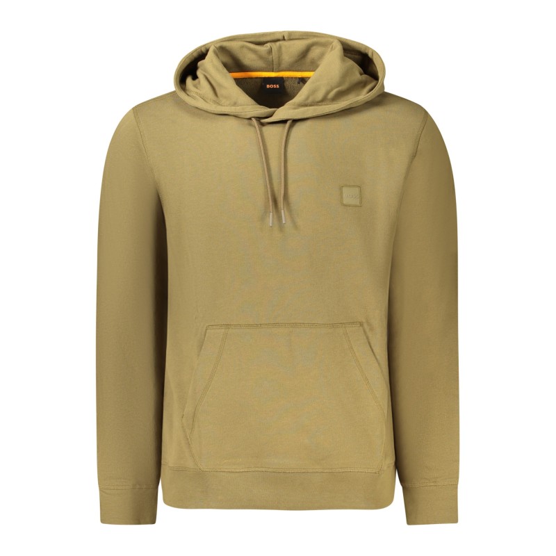 HUGO BOSS FELPA SENZA ZIP UOMO VERDE