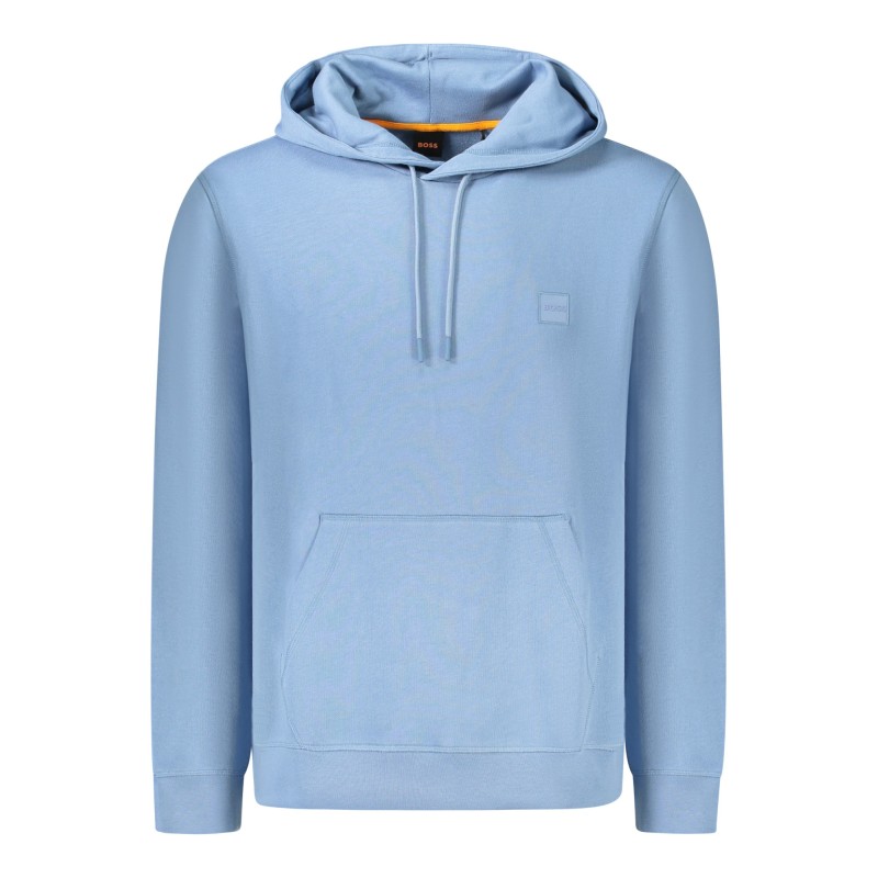 HUGO BOSS FELPA SENZA ZIP UOMO AZZURRO HUGO BOSS FELPA SENZA ZIP UOMO AZZURRO